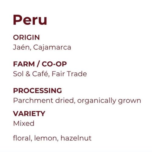 Sol & Café, Jaén, Peru